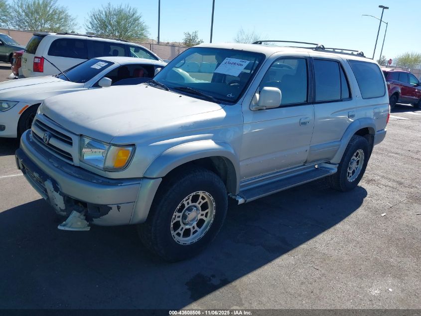 1999 Toyota 4Runner Limited V6 VIN: JT3GN87R3X0120490 Lot: 43608506