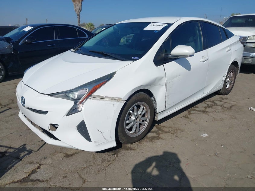 JTDKBRFU6G3016987 2016 TOYOTA PRIUS photo no. 2