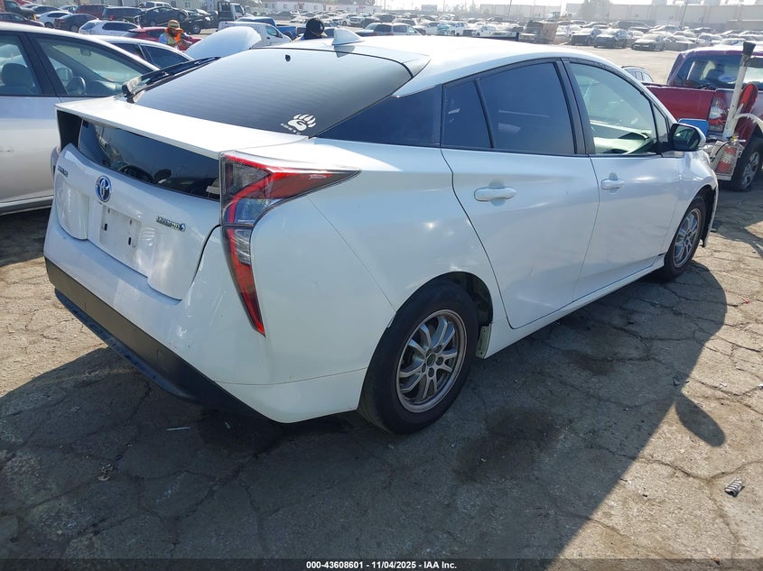 JTDKBRFU6G3016987 2016 TOYOTA PRIUS photo no. 4