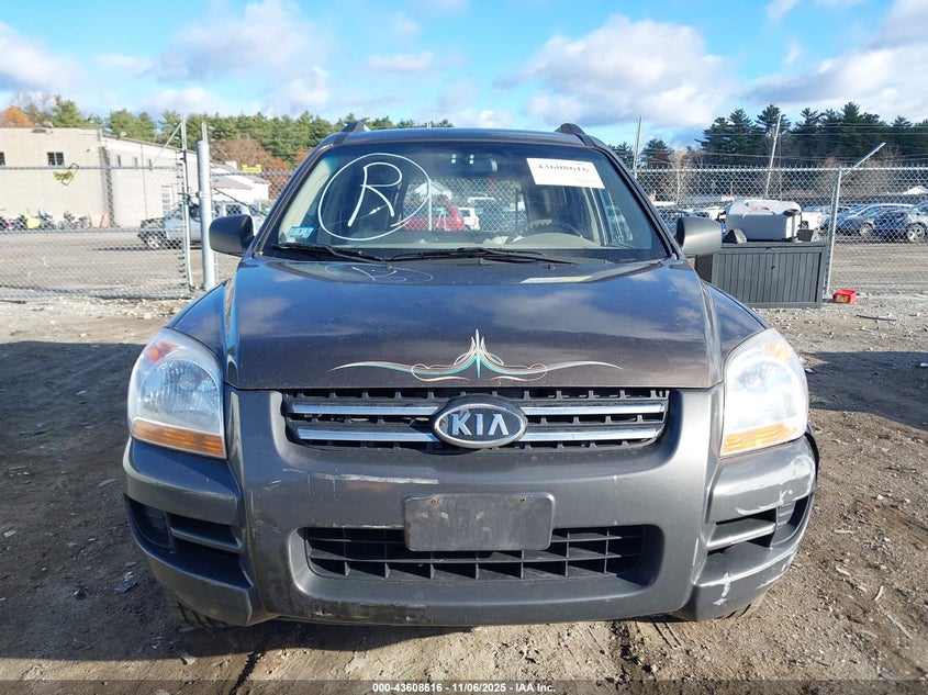 2007 Kia Sportage Lx VIN: KNDJF724677323076 Lot: 43608616