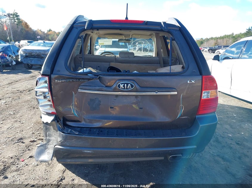 2007 Kia Sportage Lx VIN: KNDJF724677323076 Lot: 43608616