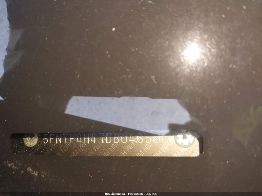 2013 HONDA PILOT EX 5FNYF4H47DB046500