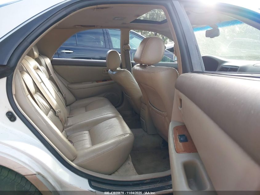 2000 Lexus Es 300 VIN: JT8BF28G0Y5101458 Lot: 43608878