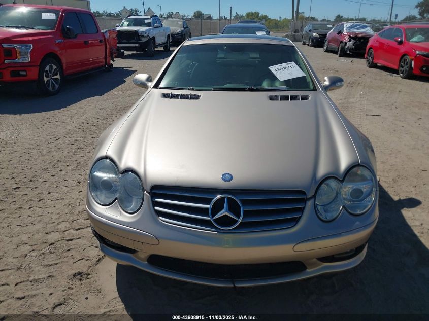 2003 Mercedes-Benz Sl 500 VIN: WDBSK75F43F020020 Lot: 43608915