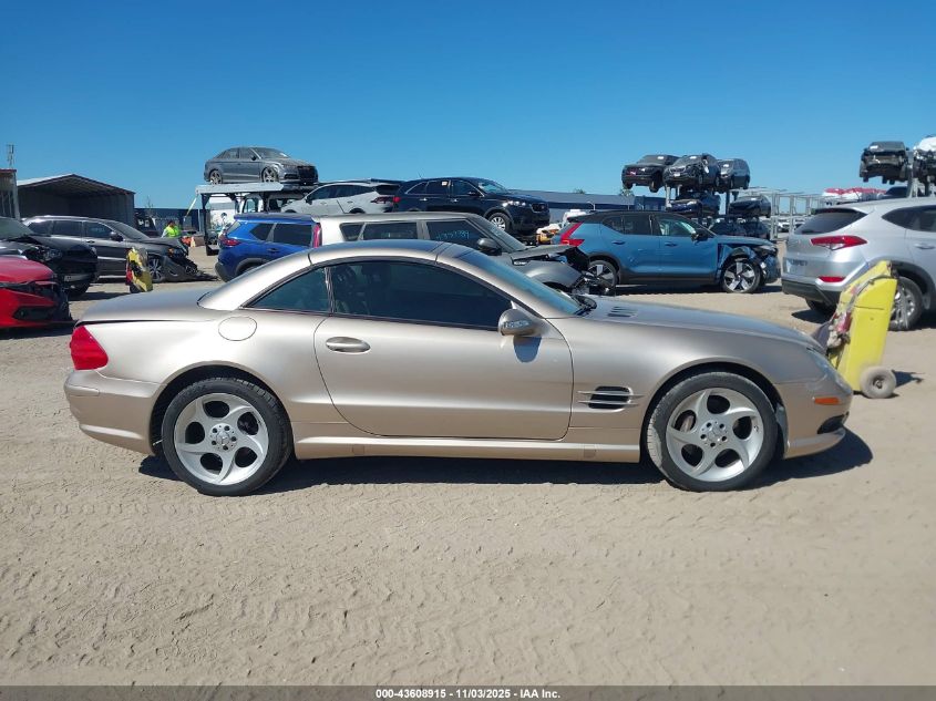 2003 Mercedes-Benz Sl 500 VIN: WDBSK75F43F020020 Lot: 43608915