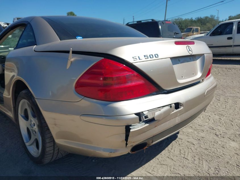 2003 Mercedes-Benz Sl 500 VIN: WDBSK75F43F020020 Lot: 43608915