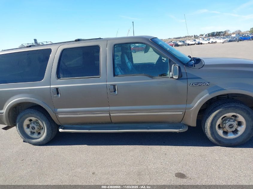 2004 Ford Excursion Limited VIN: 1FMNU42S44EB57700 Lot: 43608965