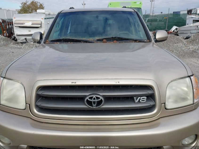 2003 Toyota Sequoia Sr5 V8 VIN: 5TDBT44A33S161812 Lot: 43609005
