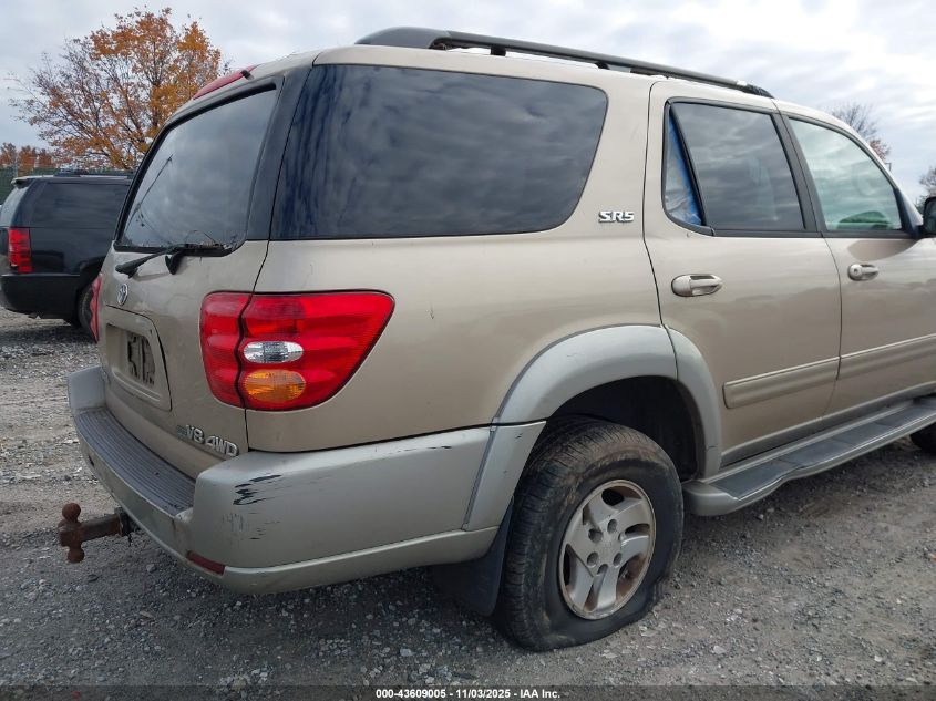 2003 Toyota Sequoia Sr5 V8 VIN: 5TDBT44A33S161812 Lot: 43609005