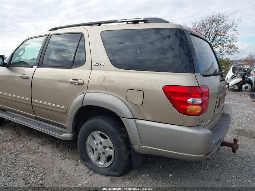 2003 Toyota Sequoia Sr5 V8 VIN: 5TDBT44A33S161812 Lot: 43609005