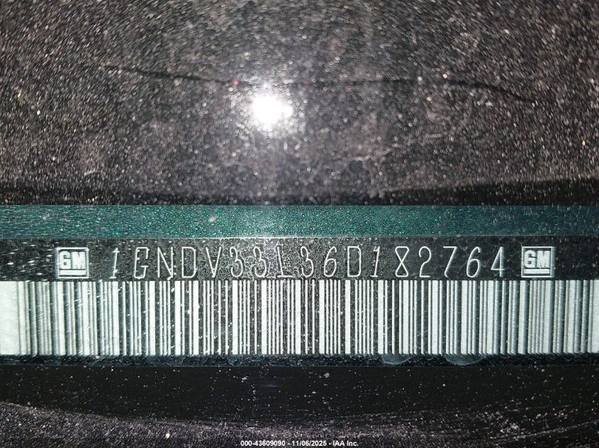 2006 Chevrolet Uplander Lt VIN: 1GNDV33L36D182764 Lot: 43609090