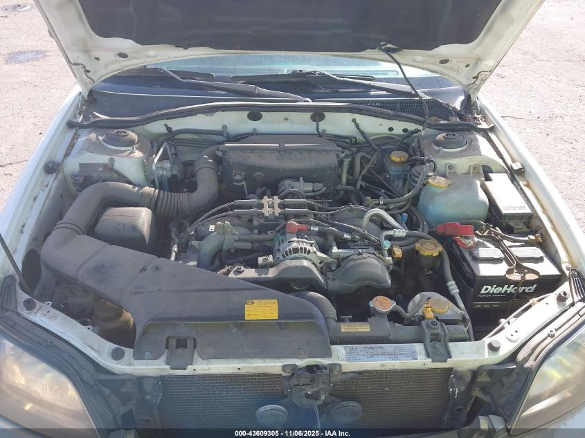 2001 Subaru Outback VIN: 4S3BH665917621298 Lot: 43609305