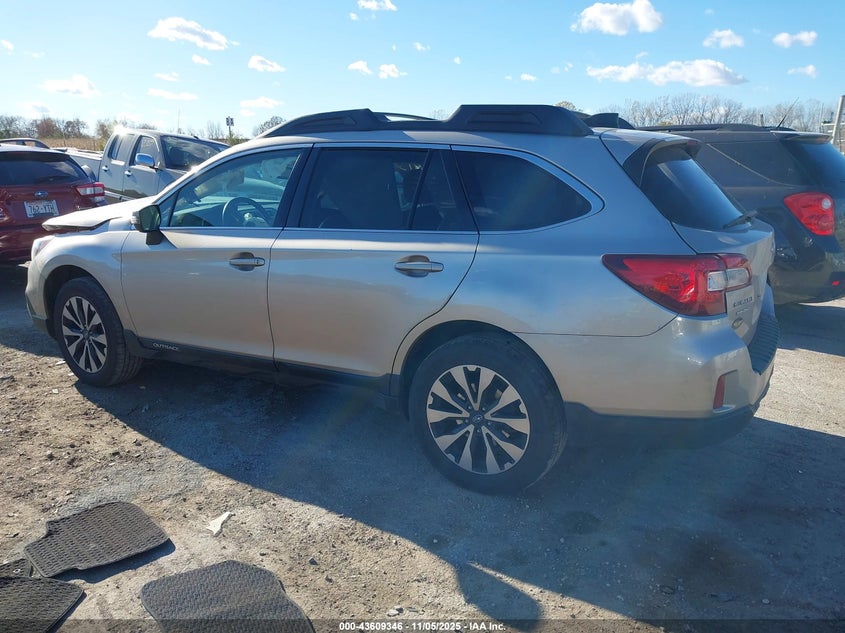 2016 Subaru Outback 2.5I Limited VIN: 4S4BSANC9G3332809 Lot: 43609346