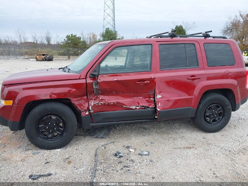 2016 Jeep Patriot Sport VIN: 1C4NJRBB8GD520102 Lot: 43609375