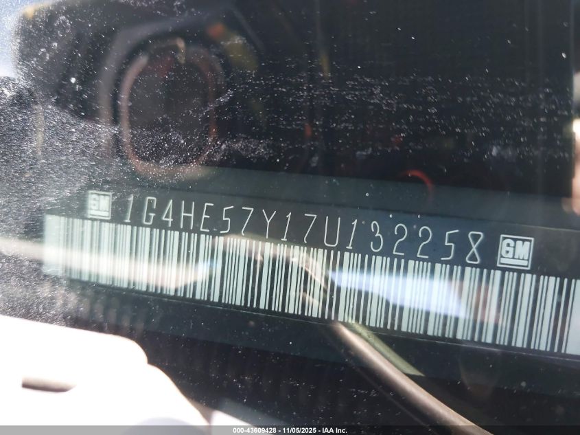 2007 Buick Lucerne Cxs VIN: 1G4HE57Y17U132258 Lot: 43609428