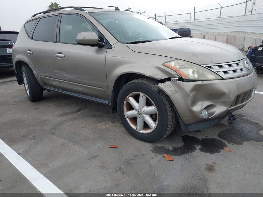 2004 Nissan Murano Se VIN: JN8AZ08W34W339295 Lot: 43609478