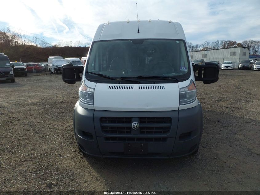 2017 Ram Promaster 2500 Window Van High Roof 159 Wb VIN: 3C6TRVPG6HE534410 Lot: 43609547