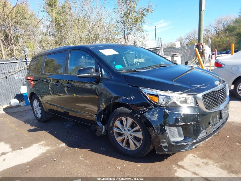 2017 KIA SEDONA LX - KNDMB5C10H6254801
