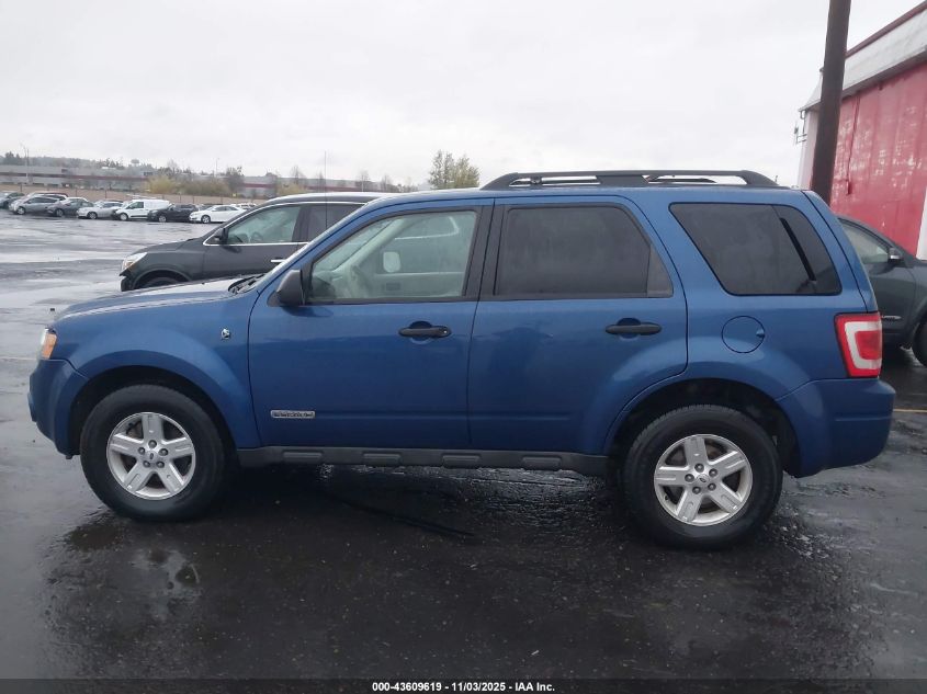 2008 Ford Escape Hybrid VIN: 1FMCU59HX8KE00019 Lot: 43609619