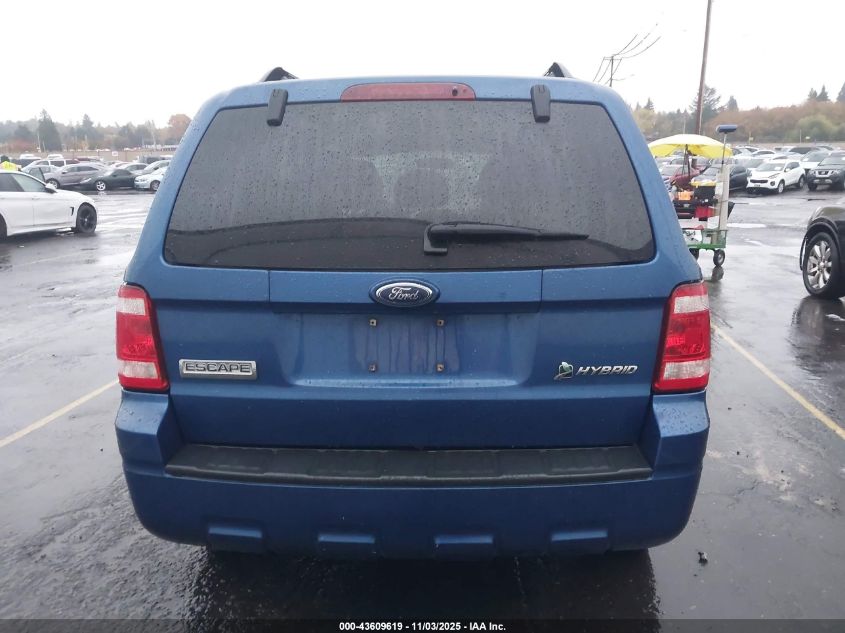 2008 Ford Escape Hybrid VIN: 1FMCU59HX8KE00019 Lot: 43609619