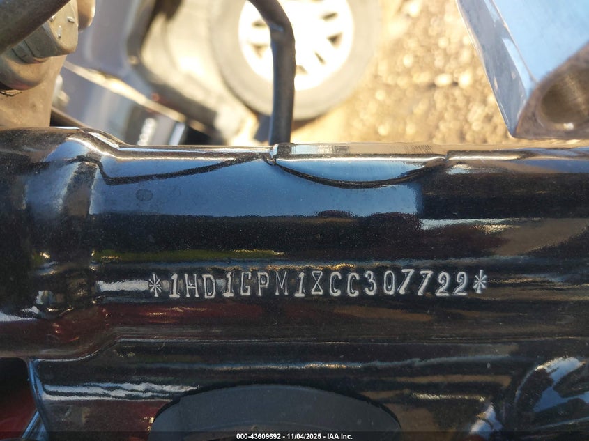 2012 Harley-Davidson Fxdwg Dyna Wide Glide VIN: 1HD1GPM18CC307722 Lot: 43609692