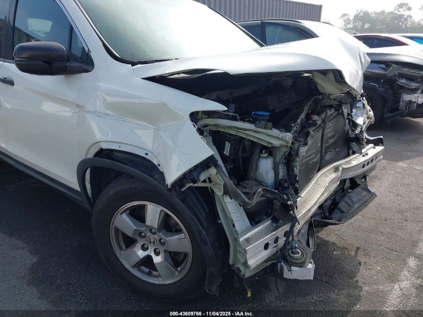 2017 Honda Pilot Lx VIN: 5FNYF6H18HB044665 Lot: 43609766