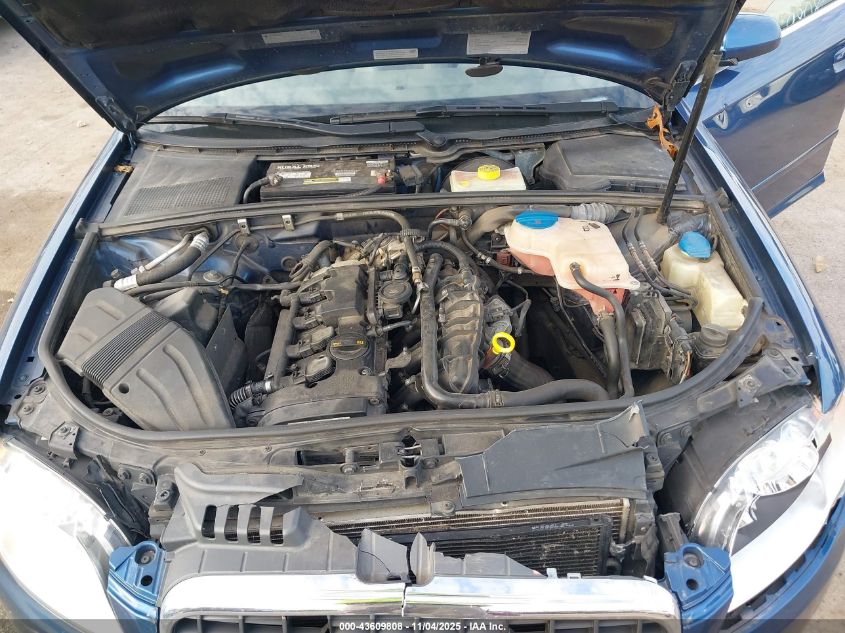 2008 Audi A4 2.0T/2.0T Special Edition VIN: WAUDF78E78A147346 Lot: 43609808