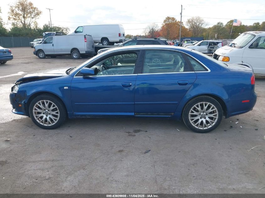 2008 Audi A4 2.0T/2.0T Special Edition VIN: WAUDF78E78A147346 Lot: 43609808