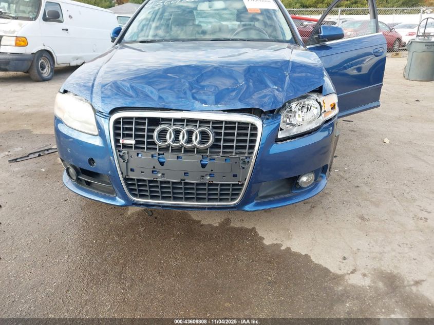 2008 Audi A4 2.0T/2.0T Special Edition VIN: WAUDF78E78A147346 Lot: 43609808