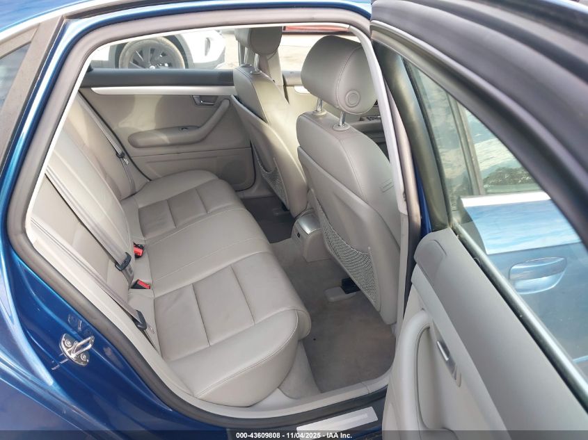 2008 Audi A4 2.0T/2.0T Special Edition VIN: WAUDF78E78A147346 Lot: 43609808