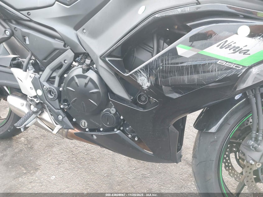 2025 Kawasaki Ex650 R VIN: ML5EXER14SDAF6294 Lot: 43609867