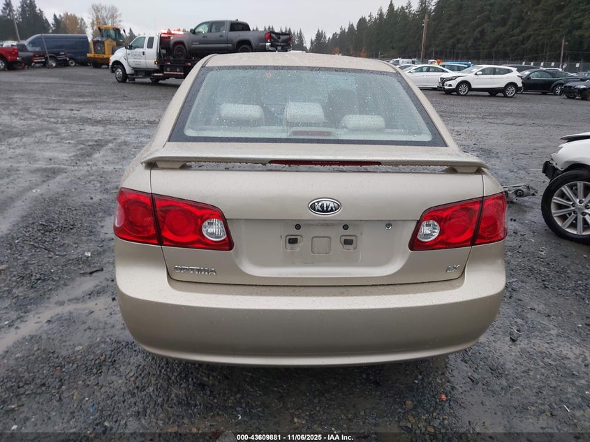 2008 Kia Optima Lx VIN: KNAGE123385189963 Lot: 43609881
