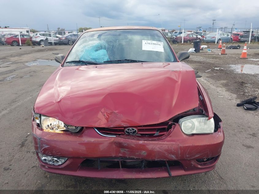 2002 Toyota Corolla S VIN: 1NXBR12E82Z655530 Lot: 43610056