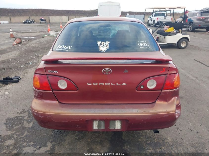2002 Toyota Corolla S VIN: 1NXBR12E82Z655530 Lot: 43610056