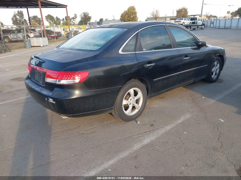 KMHFC46F56A114031 2006 HYUNDAI AZERA photo no. 4