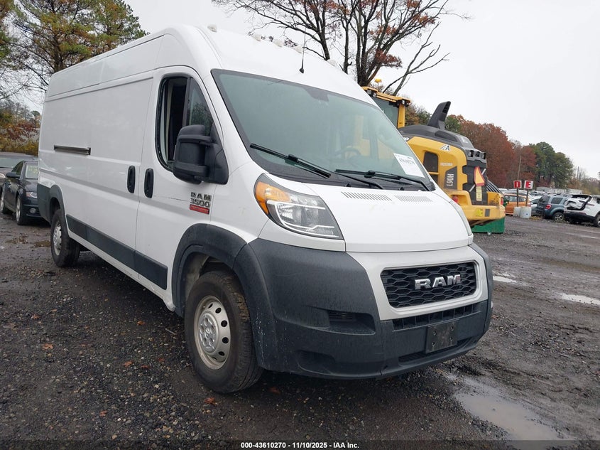 2019 RAM PROMASTER 3500 CARGO VAN HIGH ROOF 159 WB EXT - 3C6URVJG5KE561683