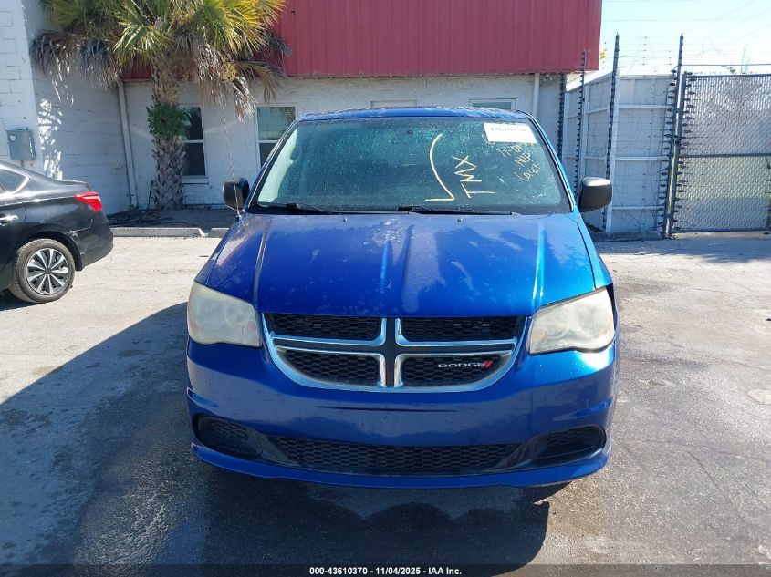 2013 Dodge Grand Caravan Se VIN: 2C4RDGBG9DR660354 Lot: 43610370