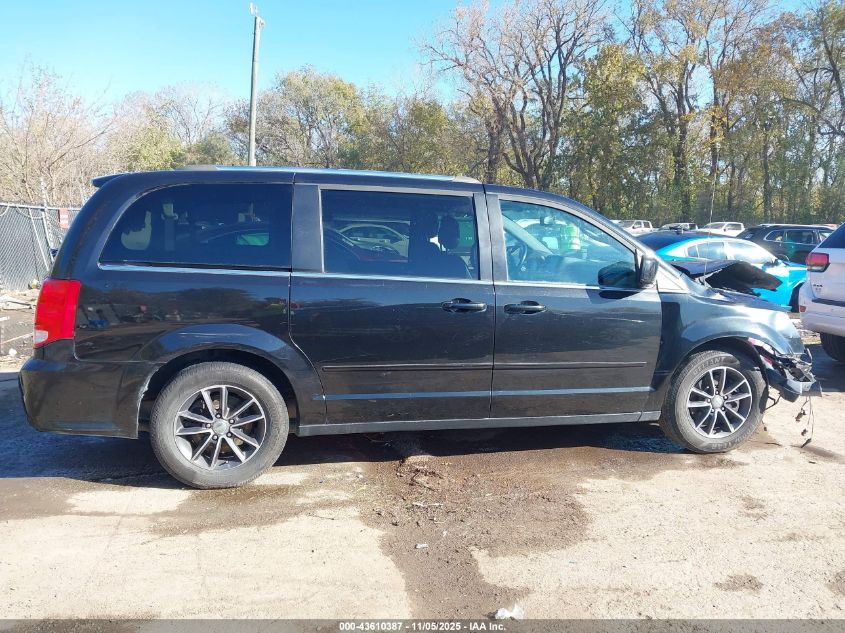 2016 Dodge Grand Caravan Sxt VIN: 2C4RDGCG7GR372528 Lot: 43610387