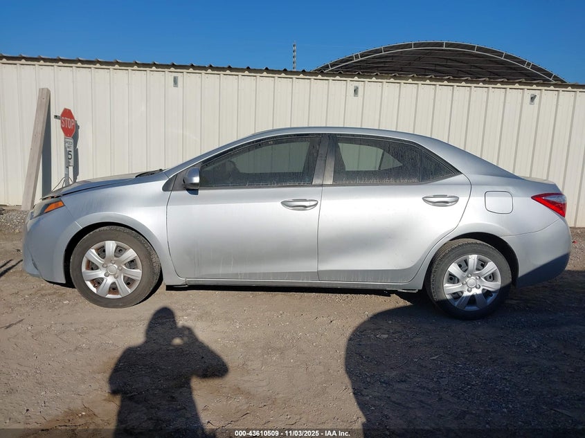 2015 TOYOTA COROLLA LE 5YFBURHEXFP257277