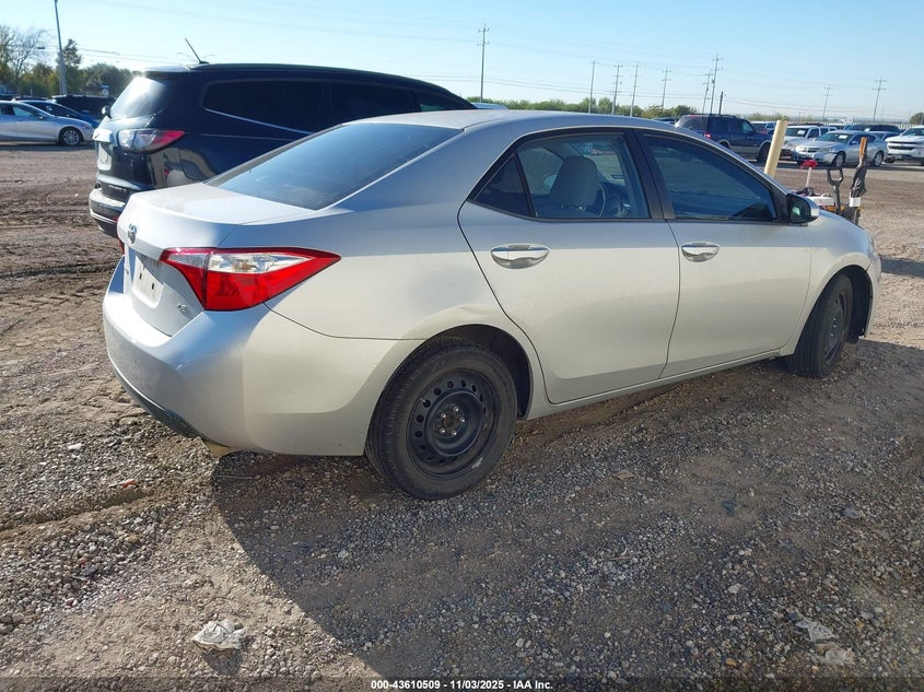 2015 TOYOTA COROLLA LE 5YFBURHEXFP257277