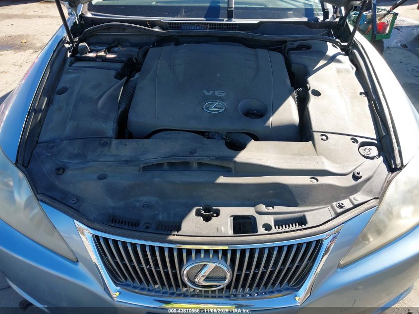 2009 Lexus Is 250 VIN: JTHCK262895034343 Lot: 43610568