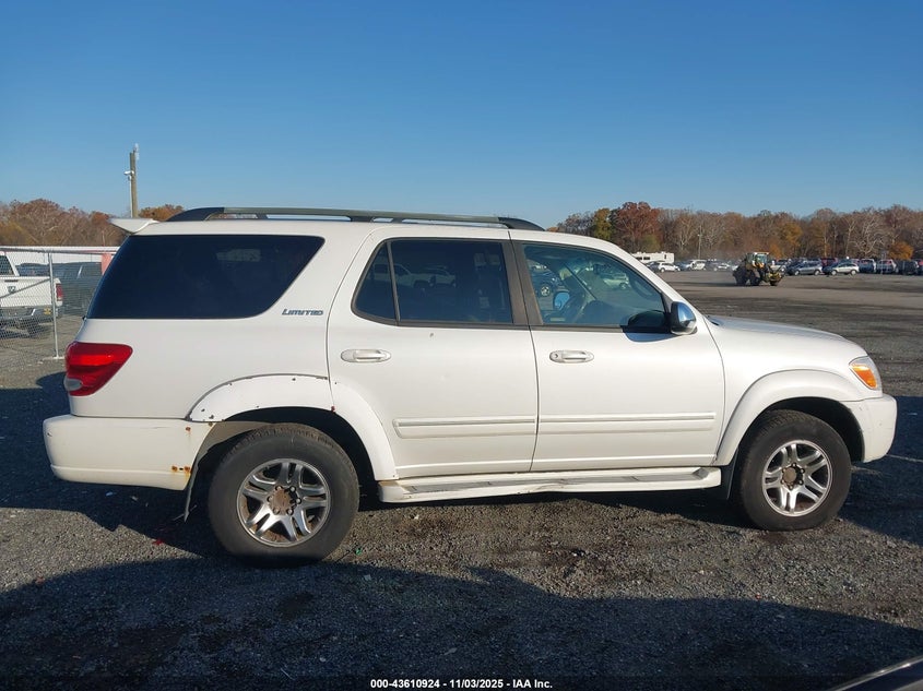 2007 Toyota Sequoia Limited V8 VIN: 5TDBT48A17S281592 Lot: 43610924