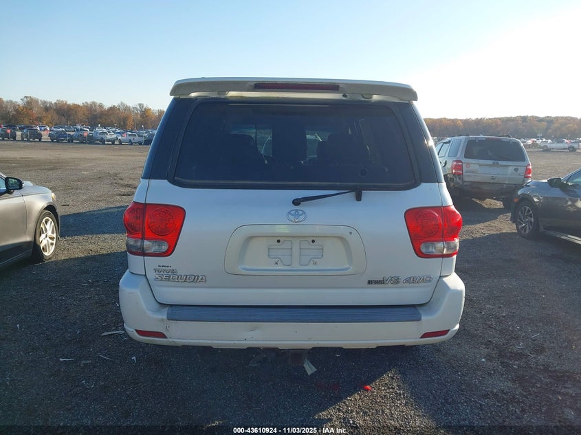 2007 Toyota Sequoia Limited V8 VIN: 5TDBT48A17S281592 Lot: 43610924