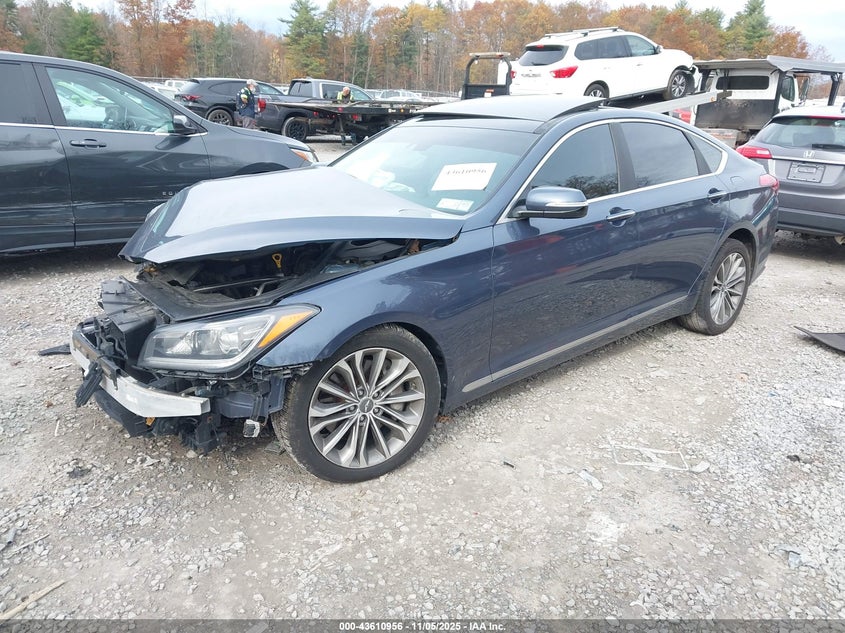 2015 Hyundai Genesis 3.8 VIN: KMHGN4JE4FU019133 Lot: 43610956