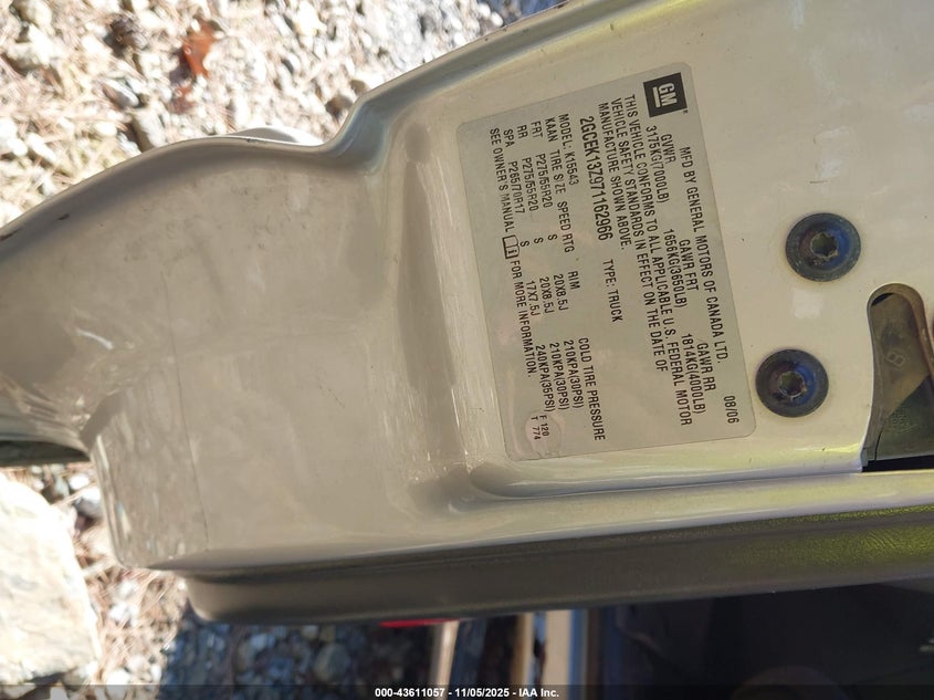 2GCEK13Z971162966 2007 CHEVROLET SILVERADO photo no. 9