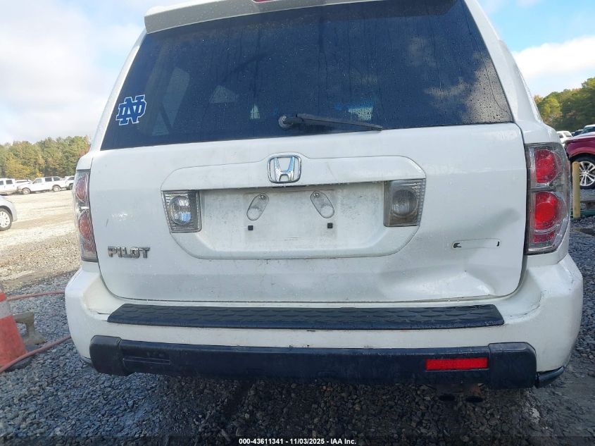 2006 Honda Pilot Ex-L VIN: 2HKYF18536H539893 Lot: 43611341