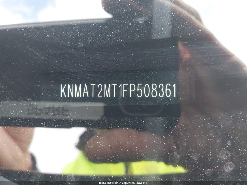 2015 Nissan Rogue Sv VIN: KNMAT2MT1FP508361 Lot: 43611392