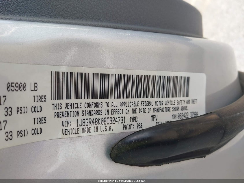 1J8GR48K06C324731 2006 JEEP GRAND CHEROKEE photo no. 9