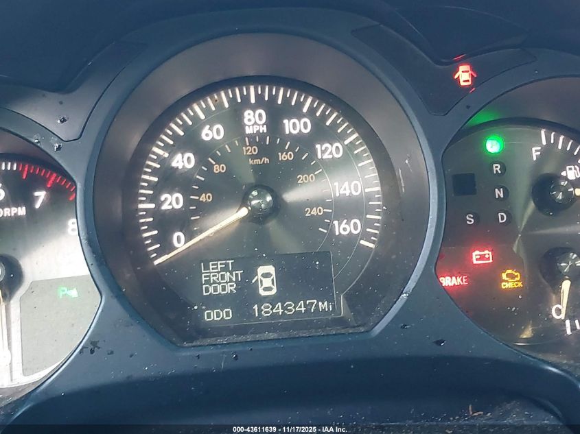 2006 Lexus Gs 300 VIN: JTHCH96S160018209 Lot: 43611639