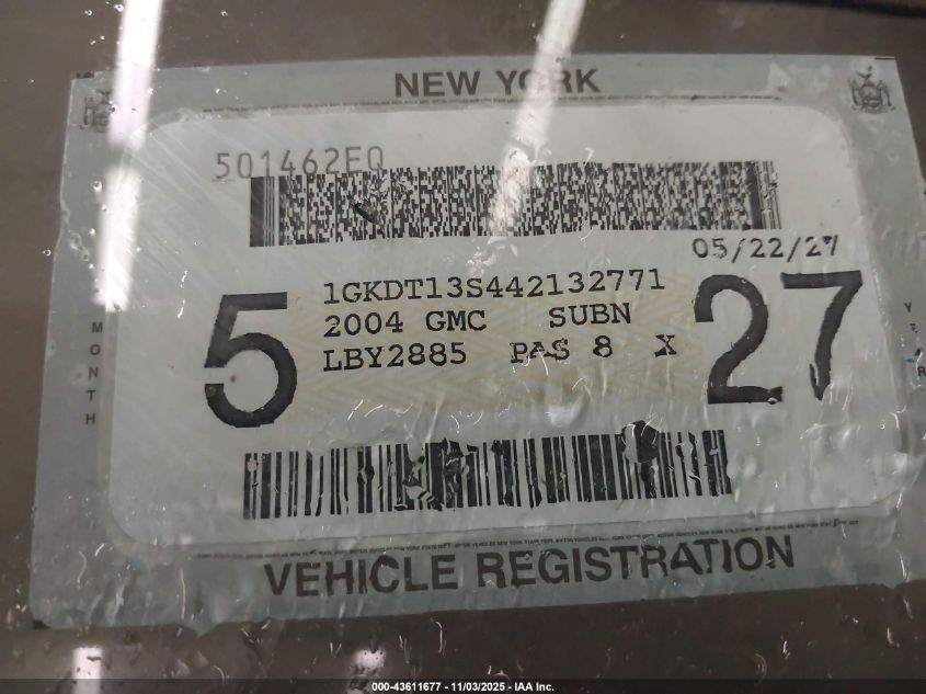 2004 GMC Envoy Slt VIN: 1GKDT13S442132771 Lot: 43611677